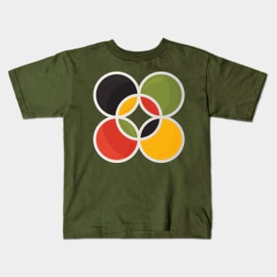 Kintinkantan Adinkra symbol in Pan African colors Kids T-Shirt